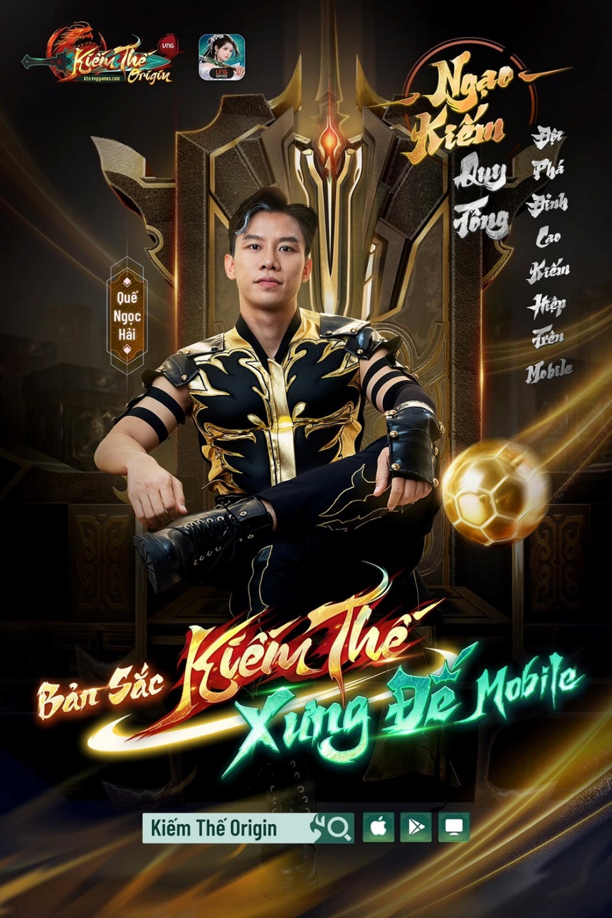 Cầu thủ Quế Ngọc Hải cực điển trai trong tạo hình vương giả của TVC Kiếm Thế Origin, tựa game sẽ ra mắt vào 27/3 tới - Ảnh 2. Cầu thủ Quế Ngọc Hải cực điển trai trong tạo hình vương giả của TVC Kiếm Thế Origin, tựa game sẽ ra mắt vào 27/3 tới - Ảnh 2.