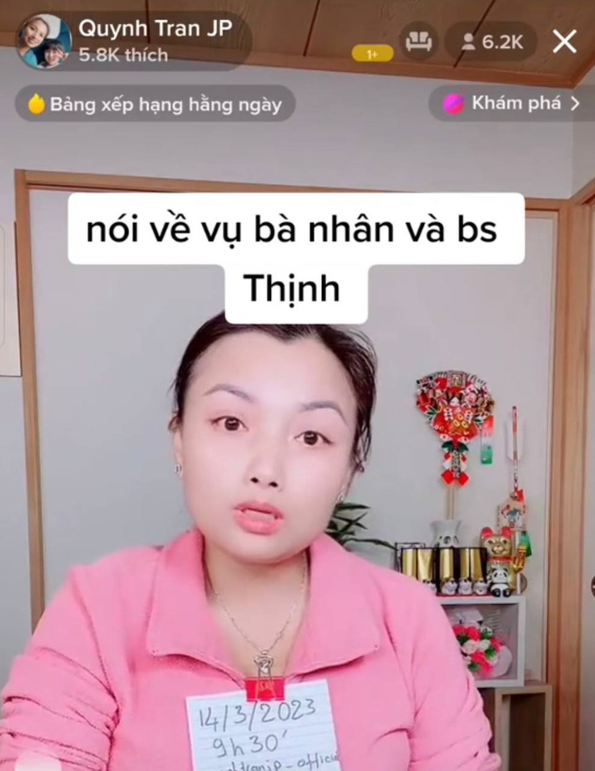 Biến chồng biến: Quỳnh Trần JP bị dân tình đòi "tẩy chay" khi khẳng định bác sĩ Thịnh cũng sai trong vụ Bà Nhân Vlog - Ảnh 1.