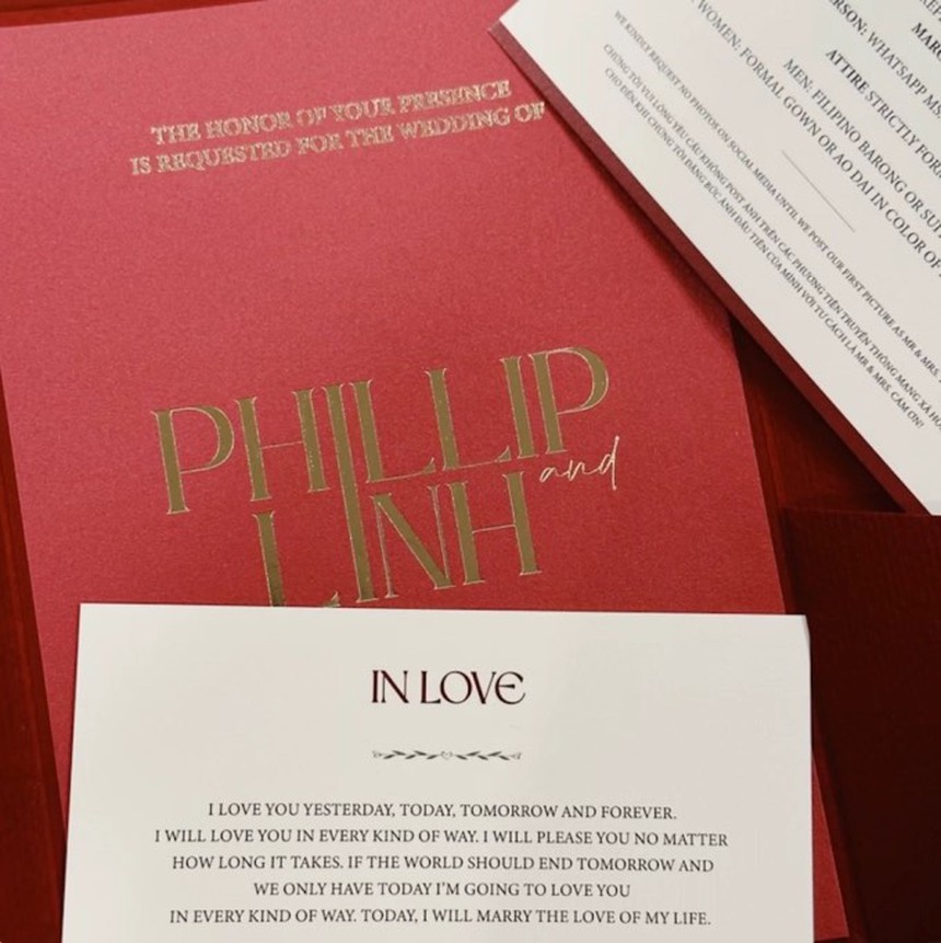 Linh Rin và Phillip Nguyễn yêu cầu khách mời dự đám cưới hào môn không được đăng ảnh vì lí do này?  - Ảnh 1.