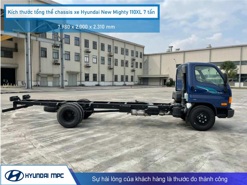 Hyundai Mighty 110XL thùng siêu dài 6.3 mét - Ảnh 5.