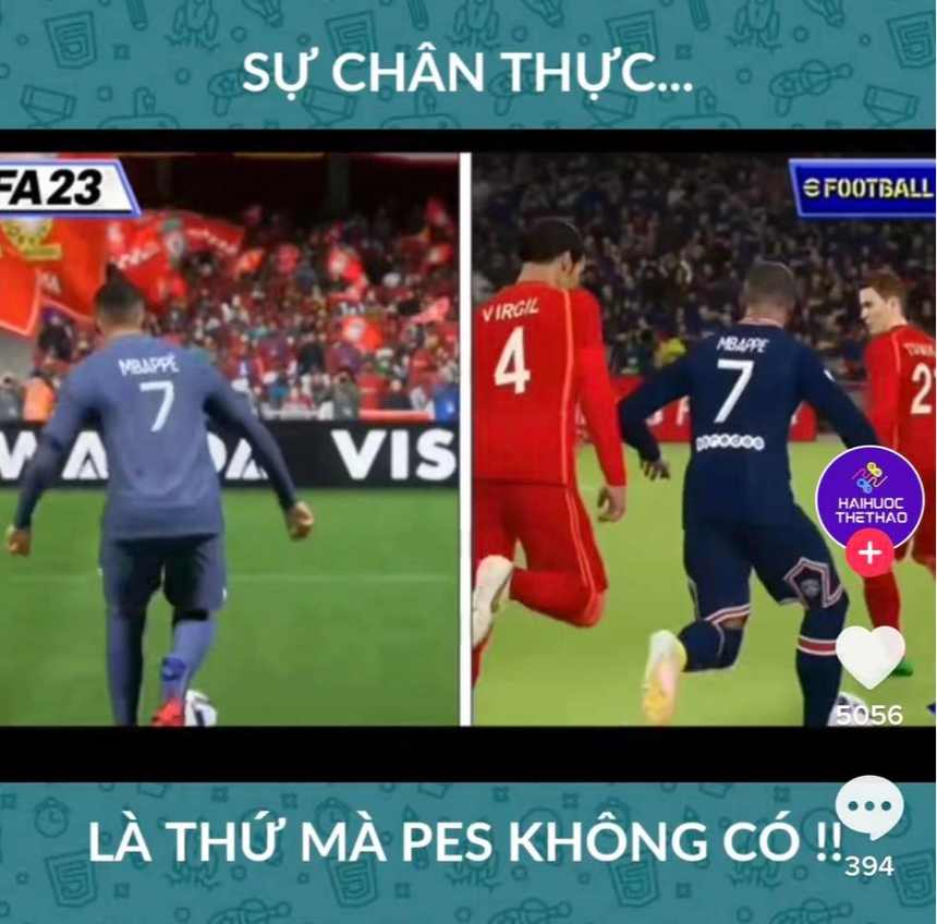 Chỉ với vài chi tiết so sánh, clip này cho rằng PES hiện không thể so với FIFA khiến cộng đồng tranh cãi - Ảnh 2. Chỉ với vài chi tiết so sánh, clip này cho rằng PES hiện không thể so với FIFA khiến cộng đồng tranh cãi - Ảnh 2.