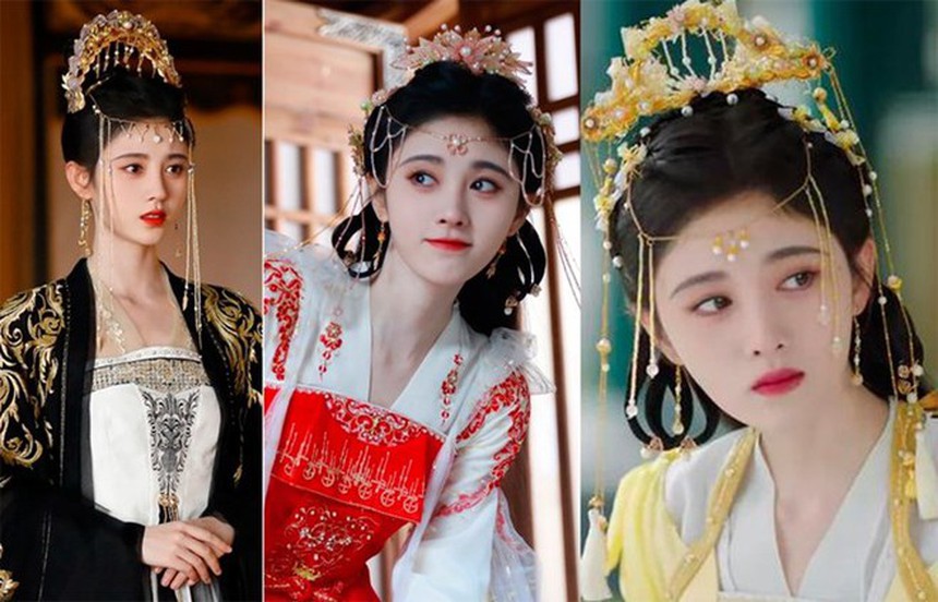 Có mỹ nhân quấn 'sương sa hạt lựu' đầy đầu đẹp ăn đứt Cúc Tịnh Y,  ai ngờ diễn đơ quá nên dân tình 'chạy mất dép'? - Ảnh 4.