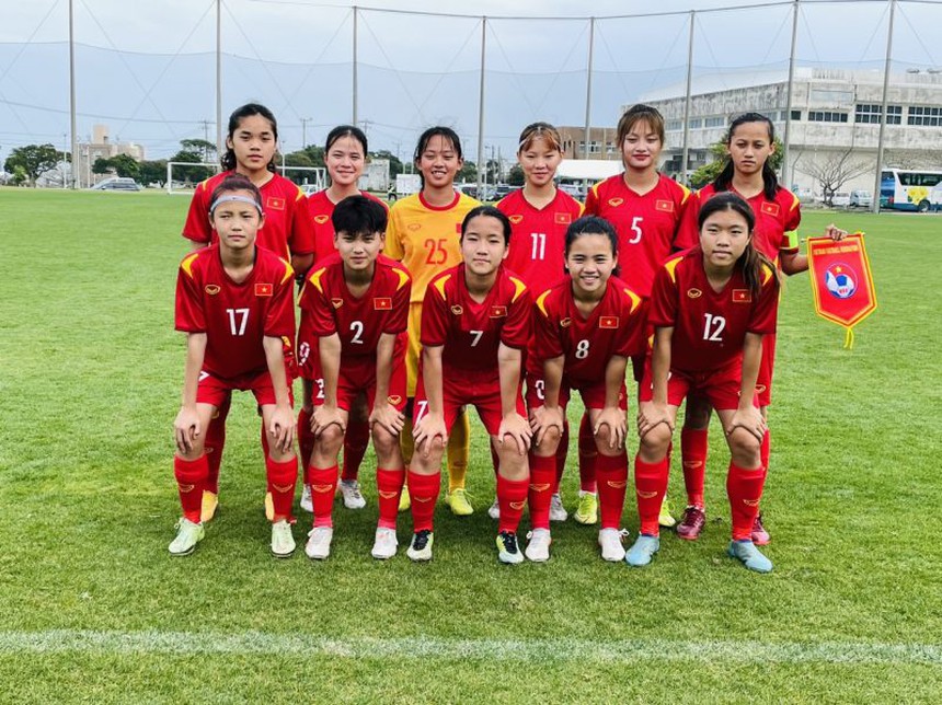 Ghi 17 bàn sau 3 trận, U17 Việt Nam hiên ngang vào chung kết gặp Nhật Bản - Ảnh 2. Ghi 17 bàn sau 3 trận, U17 nữ Việt Nam hiên ngang vào chung kết gặp Nhật Bản - Ảnh 2.