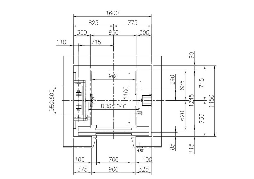 Kích thước thang máy gia đình nhỏ nhất 250Kg, 350Kg, 450Kg - Ảnh 2.