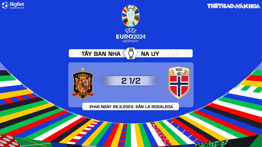 Nhận định, soi kèo Tây Ban Nha vs Na Uy (02h45, 26/3), vòng loại EURO 2024 hôm nay - Ảnh 9. Nhận định, soi kèo Tây Ban Nha vs Na Uy (02h45, 26/3), vòng loại EURO 2024 hôm nay - Ảnh 9.