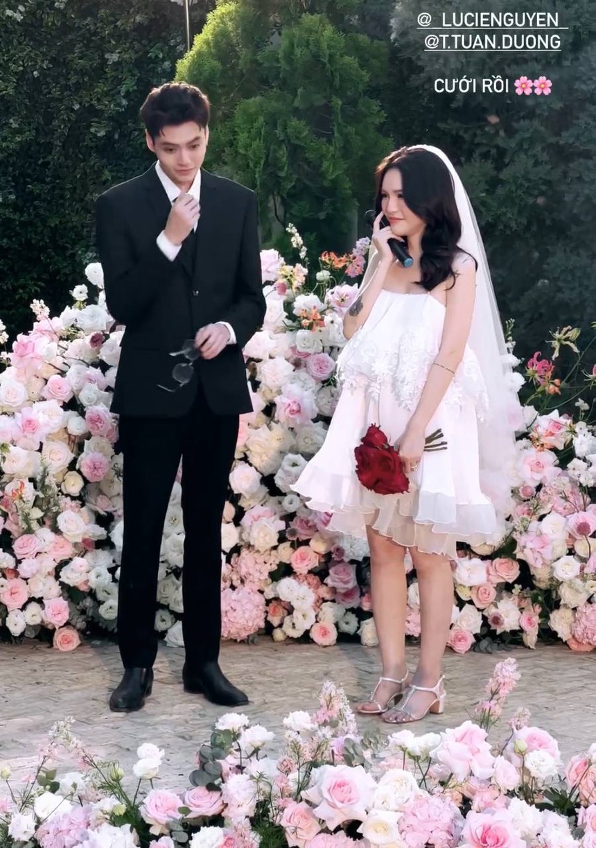 Lộ bằng chứng Lucie Nguyễn đã mang thai 4 tháng với tình trẻ, chính chủ còn tự thừa nhận đã 'hết nghén'? - Ảnh 2.