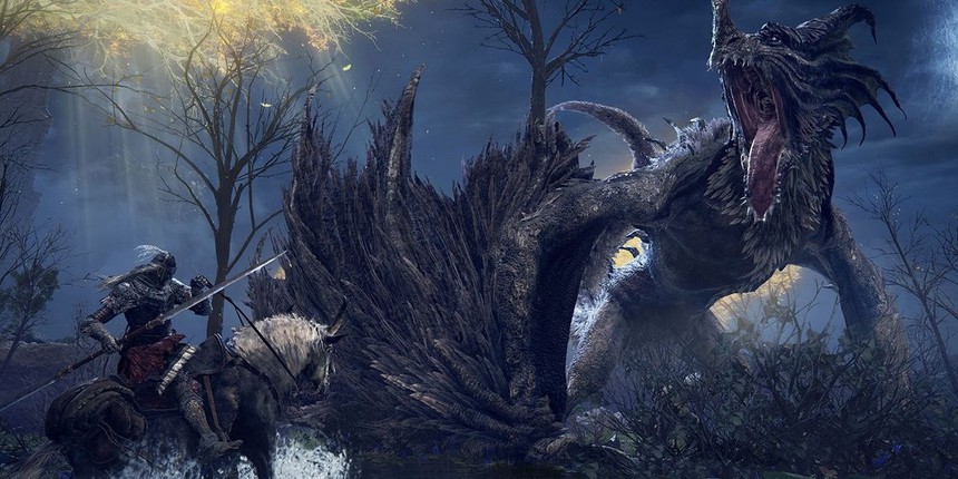 Có con là fan Elden Ring, mẹ game thủ vẽ tranh tuyệt đỉnh về tựa game dù thị lực yếu - Ảnh 1.