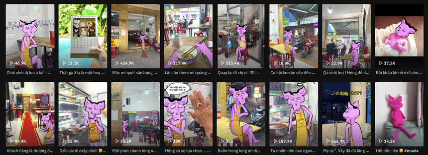 Cuời xỉu với quán mì quảng có “nhân viên hoạt hình” gây xôn xao, bán đồ ăn mà cứ tưởng đi tấu hài - Ảnh 2.