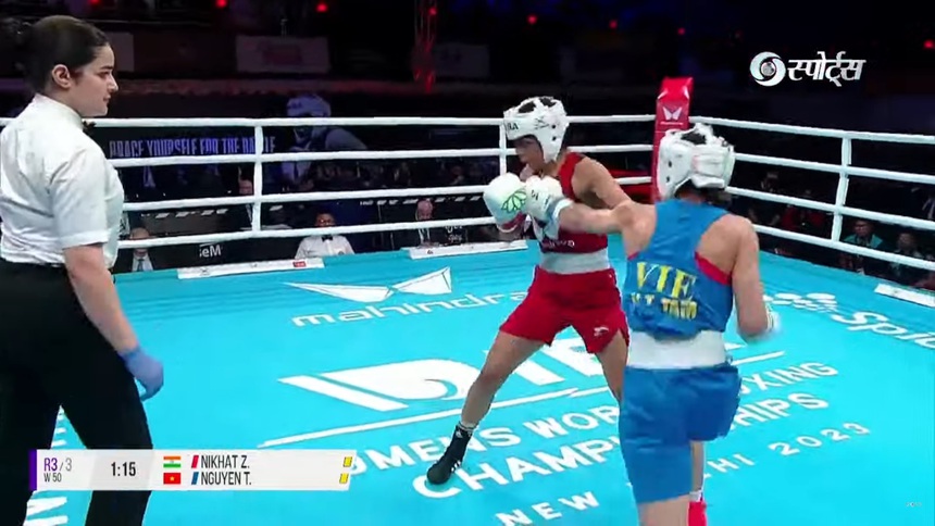 Nguyễn Thị Tâm chịu thất bại trước tay đấm nước chủ nhà ở trận chung kết quyền Anh thế giới - Ảnh 2.