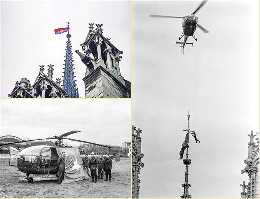 Gặp những người treo cờ Việt Nam trên chóp tháp Nhà thờ Đức Bà Paris - Ảnh 3.