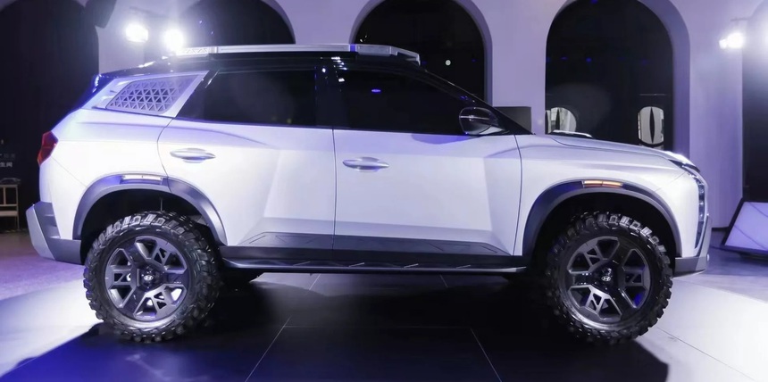 Hyundai Mufasa lần đầu lộ diện ngoài đời thực: Ngang cỡ Tucson nhưng thiết kế chuyên off-road, có chi tiết kiểu Land Rover - Ảnh 4. Hyundai Mufasa lần đầu lộ diện ngoài đời thực: Ngang cỡ Tucson nhưng thiết kế chuyên off-road, có chi tiết kiểu Land Rover - Ảnh 4.