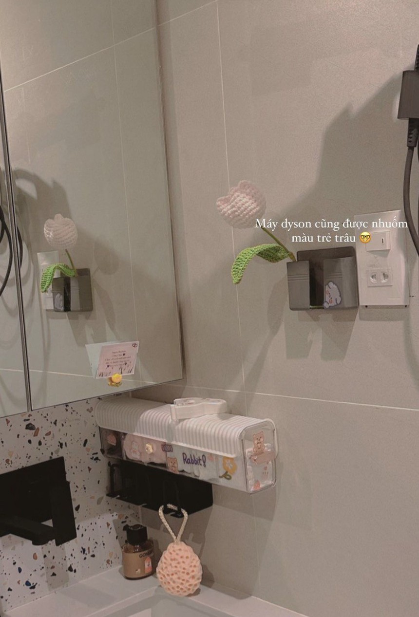 Ngắm nhà tông màu hồng pastel cực dễ thương của Võ Ngọc Trân - Gen Z từng kiếm tiền từ sớm, 19 tuổi đã tự tay mua nhà - Ảnh 7.