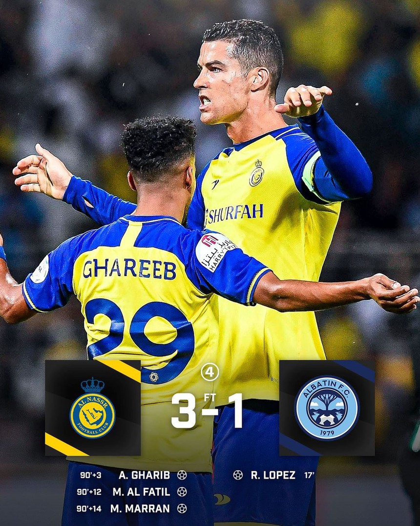 Ronaldo và Al Nassr lên đỉnh sau màn ngược dòng không tưởng ở phút bù giờ - Ảnh 4.