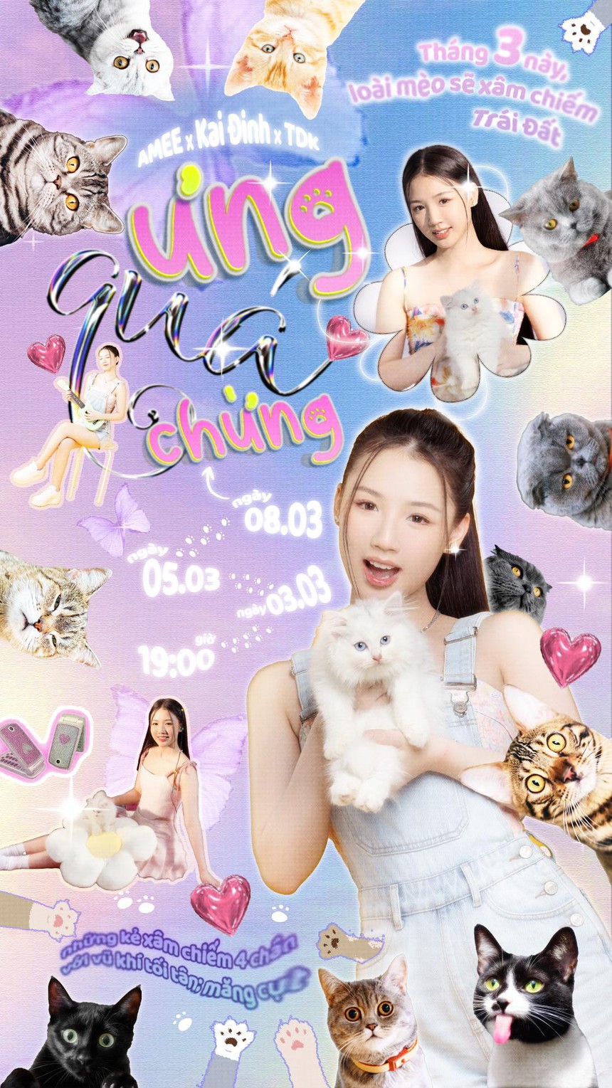 AMEE tái xuất năm Mèo siêu đáng yêu: vũ đạo "mèo méo meo" hứa hẹn gây sốt - Ảnh 1.