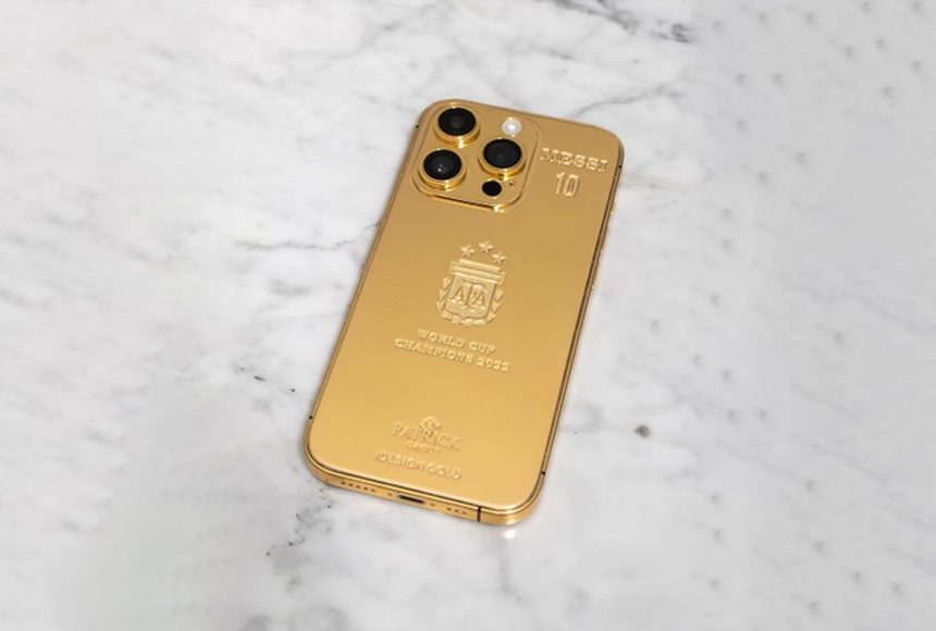 Cận cạnh những chiếc Iphone mạ vàng mà Messi tặng đồng đội nhân dịp vô địch World Cup - Ảnh 6.