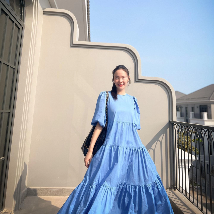 Liên tục xuất hiện sang chảnh sau khi công bố mang thai, nhan sắc thực sự của Minh Hằng ở đời thường thế nào? - Ảnh 4. Liên tục xuất hiện sang chảnh sau khi công bố mang thai, nhan sắc thực sự của Minh Hằng ở đời thường thế nào? - Ảnh 4.