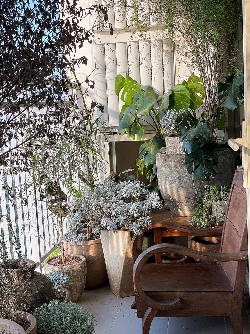 Nữ họa sĩ tự tay thiết kế căn hộ 120m2 đắt giá: Mang cây xanh vào trong từng góc nhỏ, vừa nấu ăn vừa “ngắm trọn” sông Hồng - Ảnh 9.