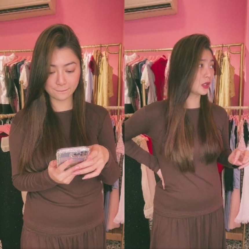 Thanh Trúc lộ vòng 2 lùm lùm và loạt chi tiết nghi có tin vui sau 2 tháng thông báo ngừng đóng phim - Ảnh 5. Thanh Trúc lộ vòng 2 lùm lùm và loạt chi tiết nghi có tin vui sau 2 tháng thông báo ngừng đóng phim - Ảnh 5.