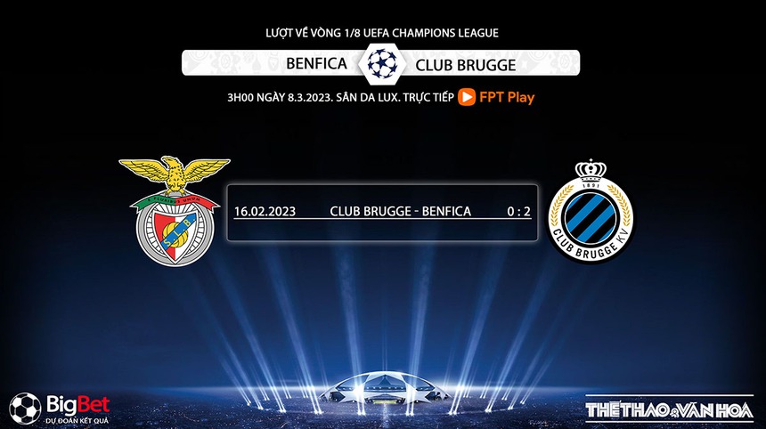 Nhận định, soi kèo Benfica vs Club Brugge, vòng 1/8 Cúp C1 (3h00, 8/3) - Ảnh 4.