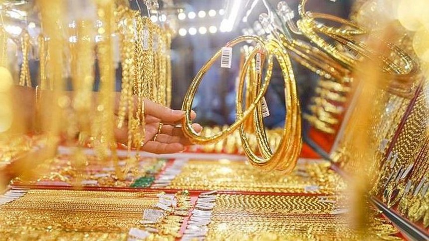 Giá vàng sáng 6/3 giao dịch quanh mốc 66,8 triệu đồng/lượng - Ảnh 1.