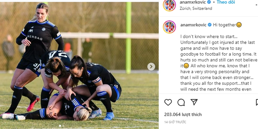 Nữ cầu thủ xinh đẹp nhất thế giới khóc, nói lời tạm biệt bóng đá - Ảnh 2.