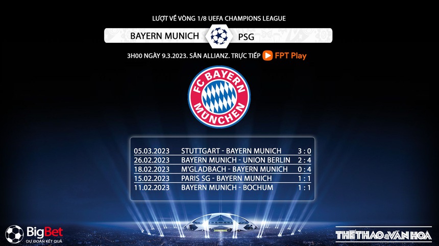 Nhận định, soi kèo Bayern vs PSG (3h00, 9/3), Cúp C1 vòng 1/8 - Ảnh 6.