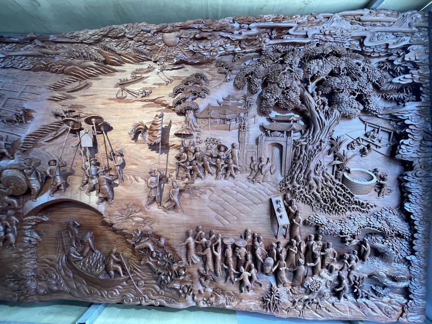 Nghệ nhân tranh gỗ kể về quá trình thực hiện tác phẩm kỷ lục Việt Nam - Ảnh 5.