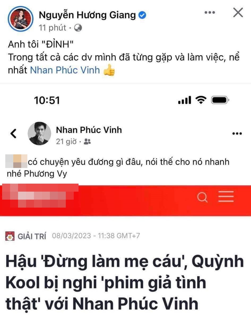 Hương Giang bị nghi mượn chuyện của Nhan Phúc Vinh để "đá xéo" tình cũ, netizen chê "vô duyên, lắm trò" - Ảnh 1.
