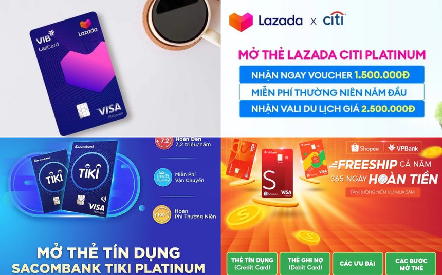 “Hời” lớn khi dùng loạt thẻ ngân hàng liên kết sàn TMĐT: Hoàn tiền 50%, mua càng nhiều giảm càng “ác” - Ảnh 1. “Hời” lớn khi dùng loạt thẻ ngân hàng liên kết sàn TMĐT: Hoàn tiền 50%, mua càng nhiều giảm càng “ác” - Ảnh 1.