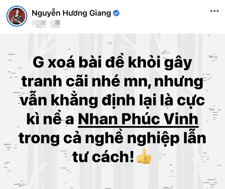 Hương Giang bị nghi mượn chuyện của Nhan Phúc Vinh để "đá xéo" tình cũ, netizen chê "vô duyên, lắm trò" - Ảnh 2.