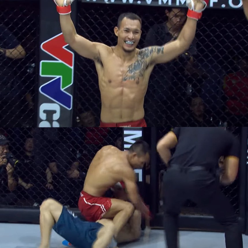 Võ sĩ Việt Nam tung đòn như mưa, thắng áp đảo Lý Tiểu Long của Trung Quốc sau 4 phút - Ảnh 2.