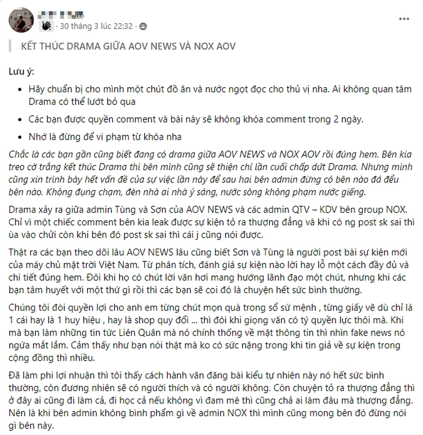 Drama lớn của cộng đồng Liên Quân, ‘combat’ xảy ra chỉ vì thái độ ‘thượng đẳng’? - Ảnh 2.