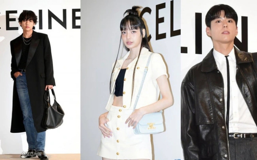 Celine tung ảnh Lisa Blackpink, V BTS và Park Bo Gum chụp chung tại sự kiện - Ảnh 1. Celine tung ảnh Lisa Blackpink, V BTS và Park Bo Gum chụp chung tại sự kiện - Ảnh 1.
