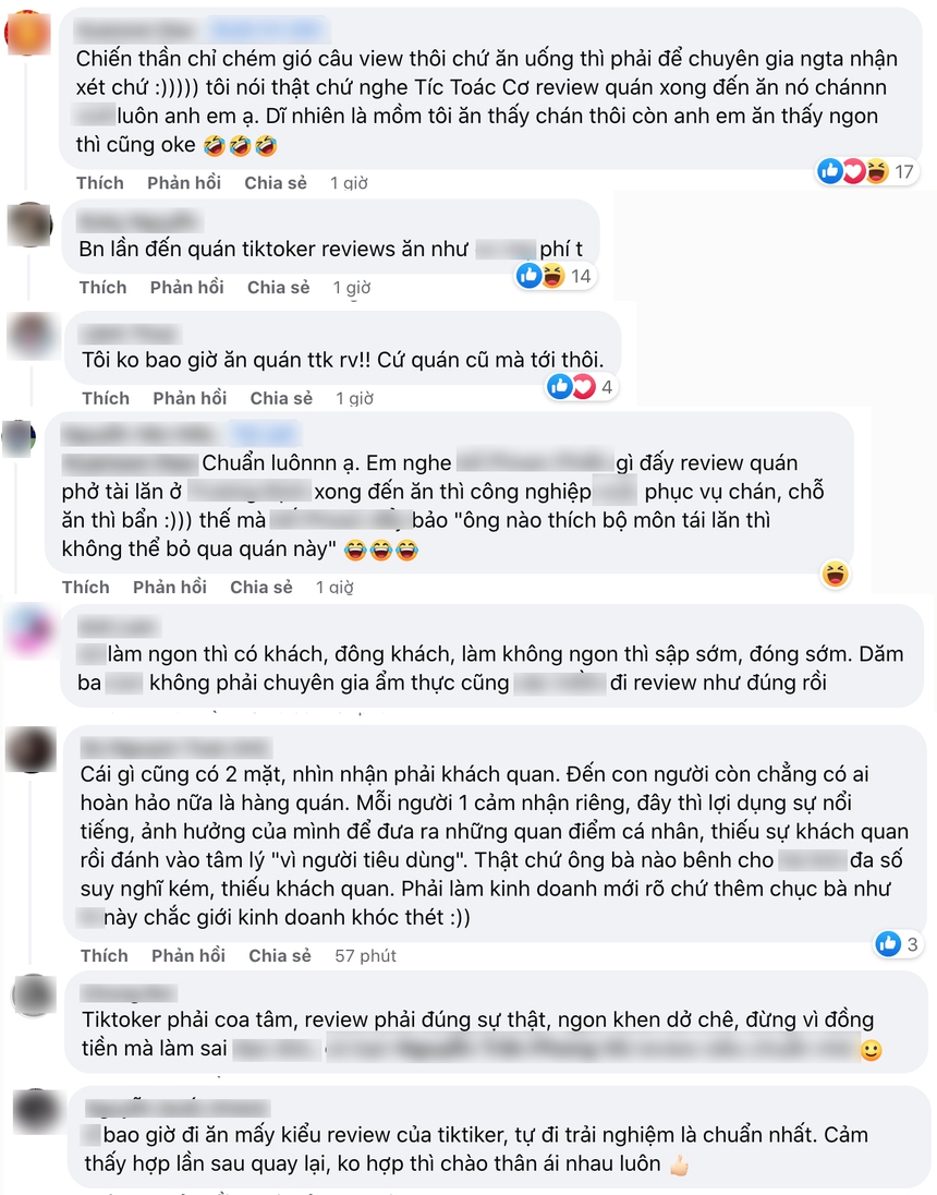 Từ chuyện "chiến thần" Hà Linh bị quán ăn "cấm cửa", dân mạng tiếp tục phản ứng trái chiều trước các TikToker review ăn uống - Ảnh 3.