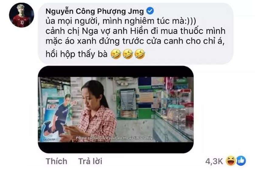 Khi cầu thủ đóng phim: Công Phượng góp mặt trong phim trăm tỷ, Nhâm Mạnh Dũng hot 'rần rần' - Ảnh 2. Khi cầu thủ đóng phim: Công Phượng góp mặt trong phim trăm tỷ, Nhâm Mạnh Dũng hot 'rần rần' - Ảnh 2.