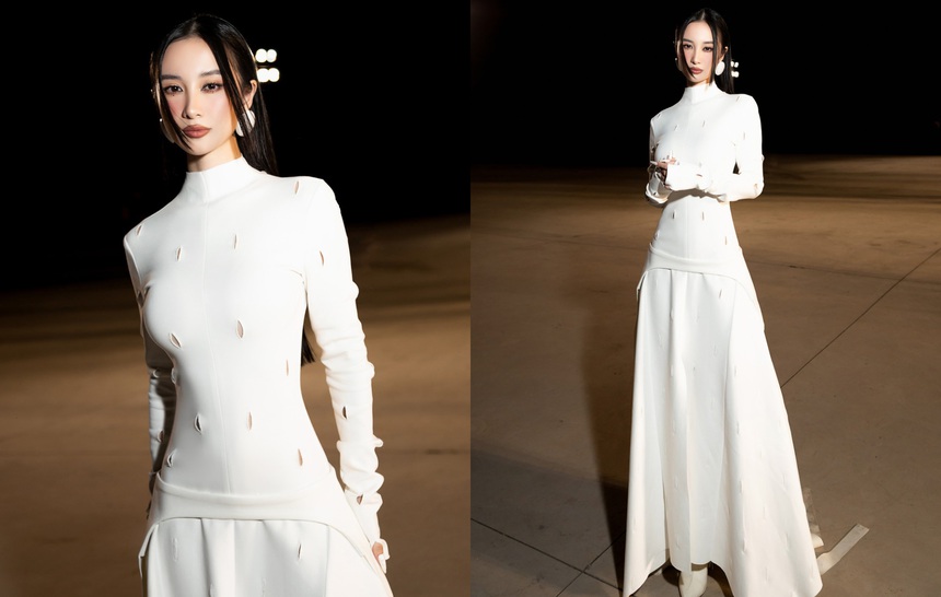 Dàn sao hot lăng xê xu hướng tối giản với các thiết kế của Cường Đàm - Ảnh 3.