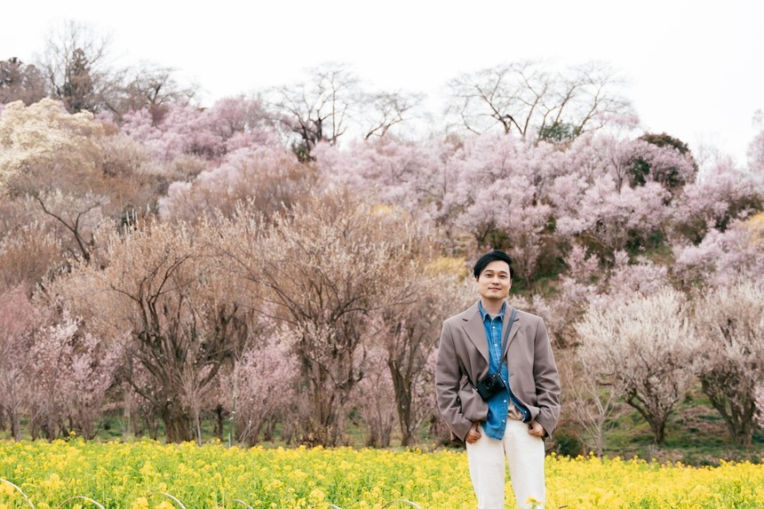 Loạt sao Việt 'săn' hoa anh đào: Phương Oanh - Shark Bình né chụp chung, Minh Hằng xinh đẹp giữa thai kì - Ảnh 3.