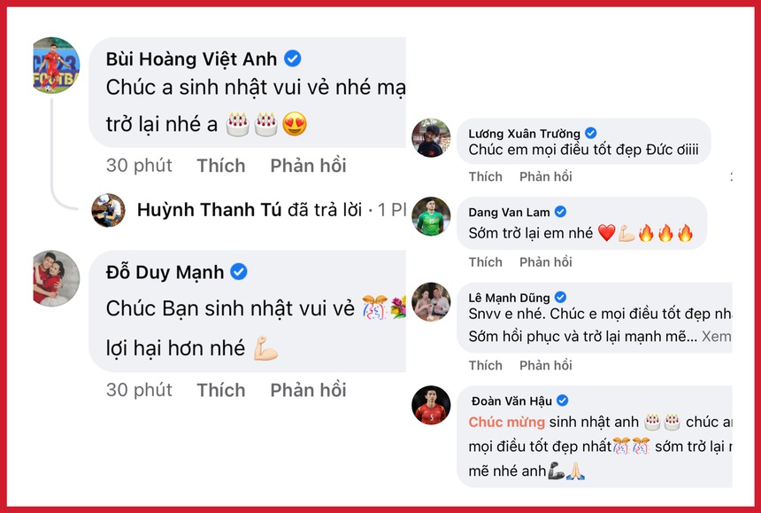 Phan Văn Đức báo tin vui về ca phẫu thuật, các đồng đội tuyển Việt Nam vào động viên tinh thần - Ảnh 2. Phan Văn Đức báo tin vui về ca phẫu thuật, các đồng đội tuyển Việt Nam vào động viên tinh thần - Ảnh 2.