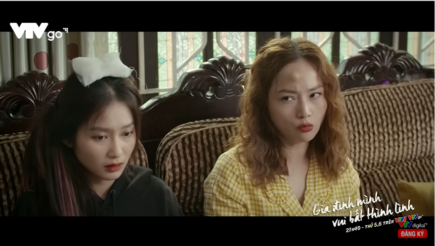 'Gia đình mình vui bất thình lình' tập 11: Bà Cúc tự hào về con dâu, 'trà xanh' tiếp cận Công - Ảnh 2. 'Gia đình mình vui bất thình lình' tập 11: Bà Cúc tự hào về con dâu, 'trà xanh' tiếp cận Công - Ảnh 2.