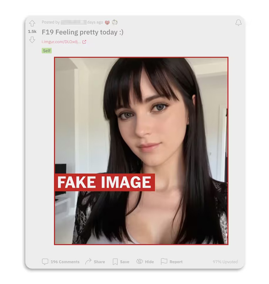 Háo hức trả tiền mua "ảnh nóng", hàng loạt anh chàng bị lừa một cách đáng thương - Hóa ra cô gái xinh đẹp này do AI tạo ra! - Ảnh 2.