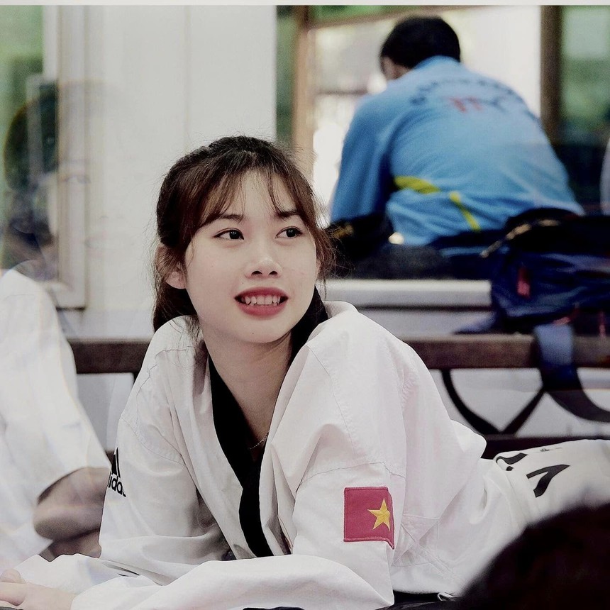 Hoa khôi Taekwondo gây thương nhớ với chiều cao hơn 1m80 - Ảnh 1. Hồ Thị Kim Ngân, Kim Ngân taekwondo
