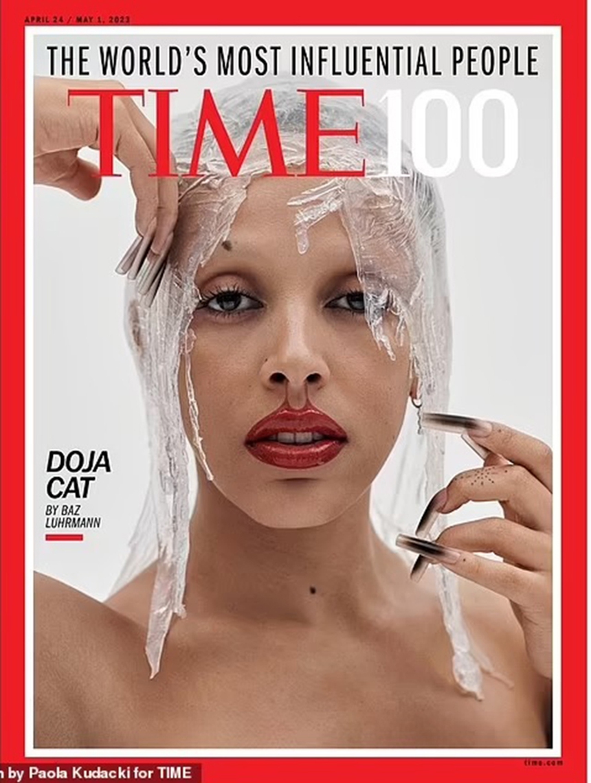 'Time 100' năm 2023 Doja Cat, Jennifer Coolidge và Michael B. Jordan lên trang bìa - Ảnh 1. 'Time 100' năm 2023 Doja Cat, Jennifer Coolidge và Michael B. Jordan lên trang bìa - Ảnh 1.