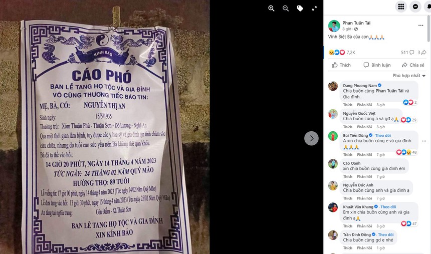 Người hùng SEA Games của U23 Việt Nam mất người thân, Bùi Tiến Dũng và các ngôi sao gửi lời chia buồn - Ảnh 2.