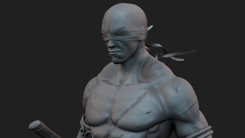 Sản phẩm 3D Roronoa Zoro - One Piece của một học viên học viện thiết kế khiến game thủ LMHT lặng người - Ảnh 2.