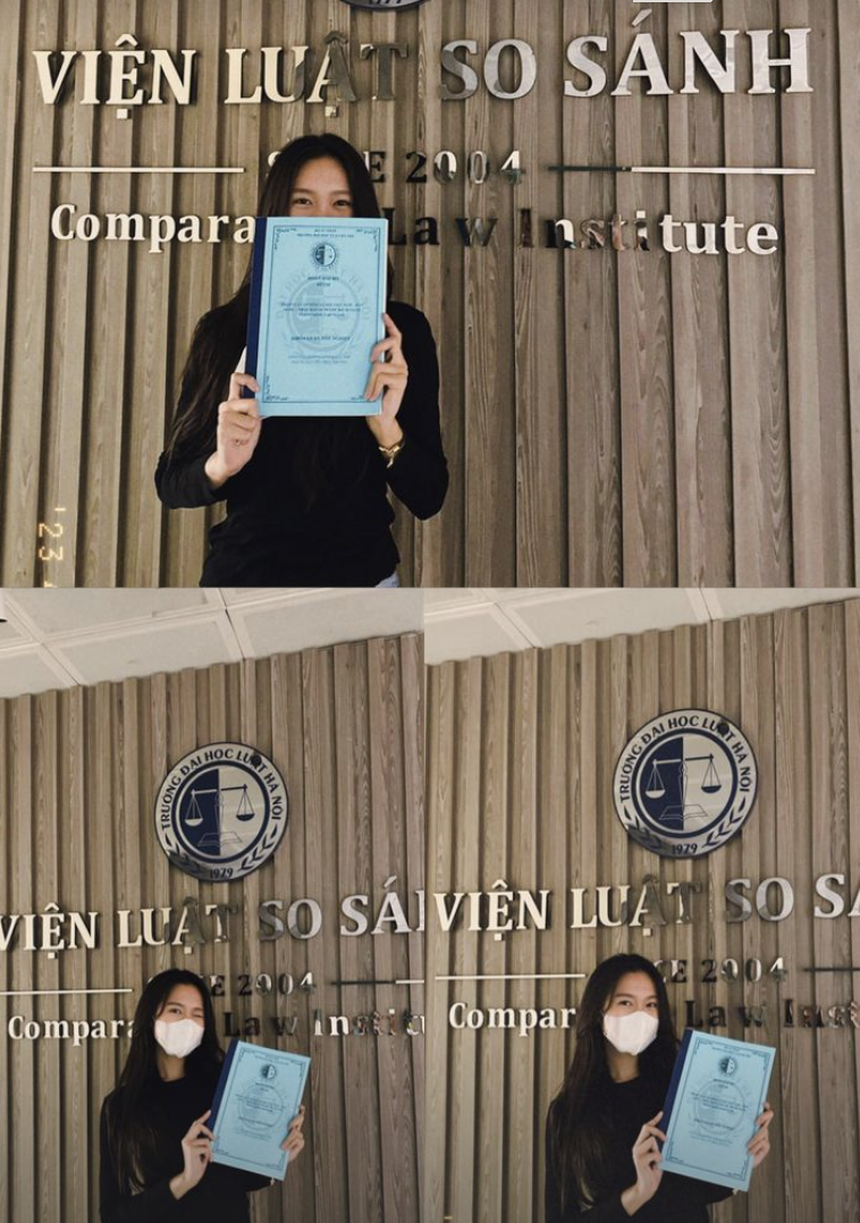 Bạn gái Văn Hậu cực xinh trong ảnh tốt nghiệp trường Luật - Ảnh 3.