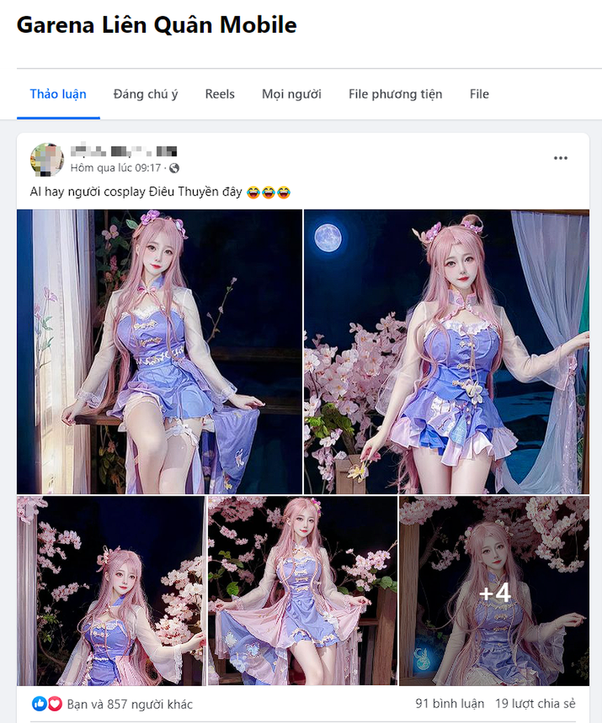 Nhìn hình ảnh nóng bỏng được cho là Điêu Thuyền Liên Quân, game thủ thắc mắc ‘người thật hay AI đây?” - Ảnh 9.