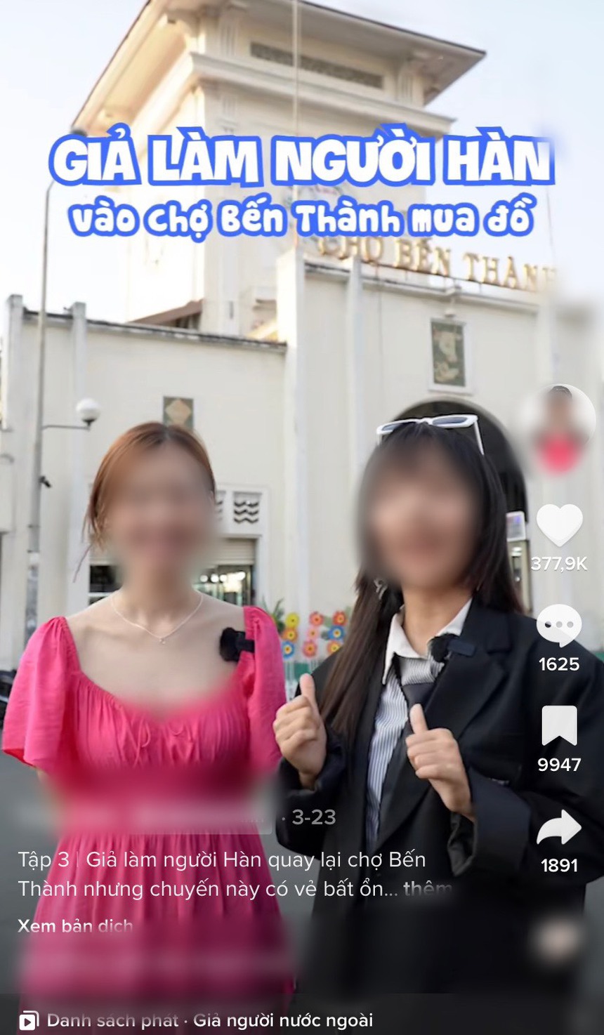 Tranh cãi TikToker đóng giả người nước ngoài mua hàng ở chợ Bến Thành: Giải trí hay đang "ra dẻ", làm phiền người khác? - Ảnh 1.