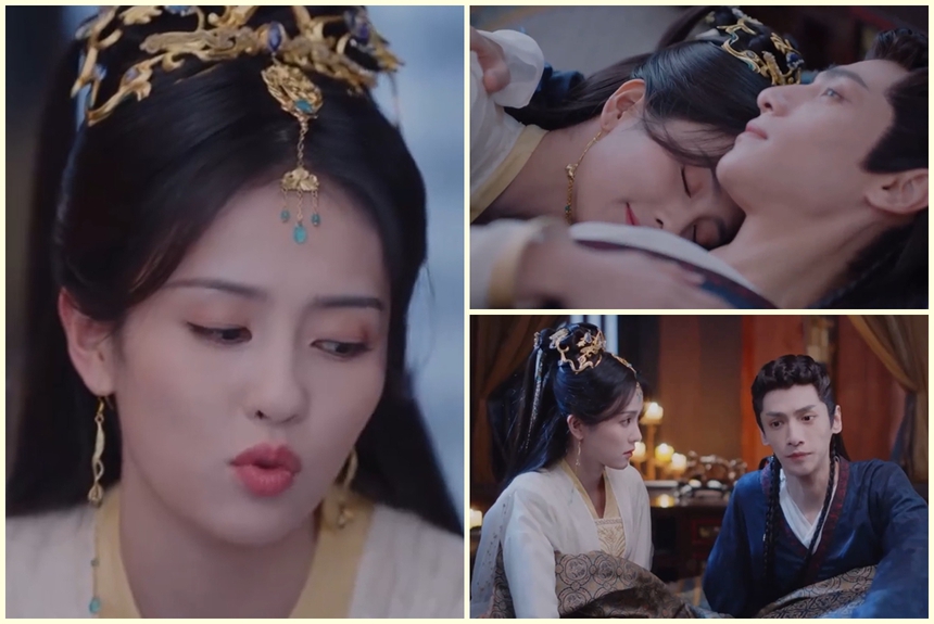 'Trường nguyệt tẫn minh': Đàm Đài Tẫn - Diệp Tịch Vụ tâm sự trên giường, fan đòi ngừng phim - Ảnh 3. 'Trường nguyệt tẫn minh': Đàm Đài Tẫn - Diệp Tịch Vụ tâm sự trên giường, fan đòi ngừng phim - Ảnh 3.