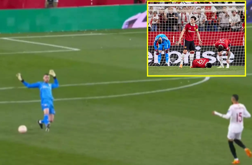 De Gea bị 'tổng sỉ vả' sau trận cầu thảm họa trước Sevilla, fan MU cũng không bênh nổi - Ảnh 3.