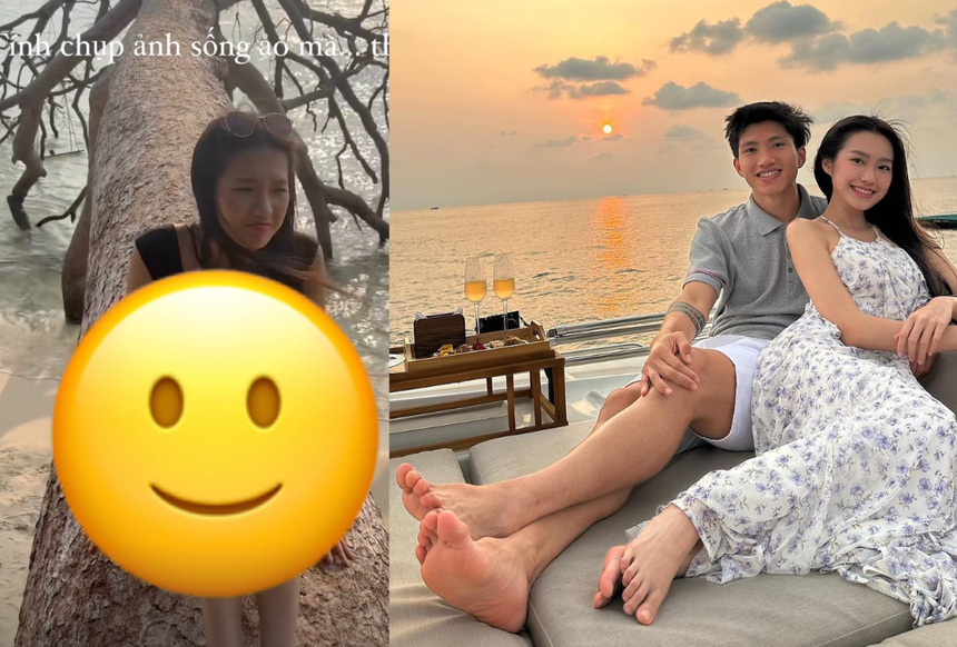 Doãn Hải My chơi lớn, trèo lên cây sống ảo nhưng vẫn bị Văn Hậu chê 'hèn' - Ảnh 1. Doãn Hải My chơi lớn, trèo lên cây sống ảo nhưng vẫn bị Văn Hậu chê 'hèn' - Ảnh 1.